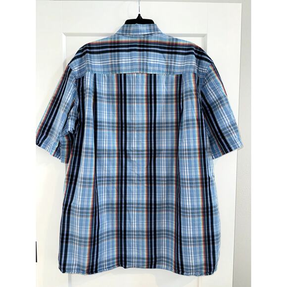 Duluth Trading Men’s Large Tall Short Sleeve Button Front Shirt Multicolor - Picture 5 of 7